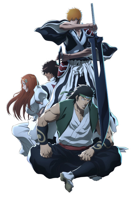 Side-by-side comparison of the Bleach manga panels versus the anime adaptation screenshots showing the upgraded animation quality for the Yhwach fight scenes