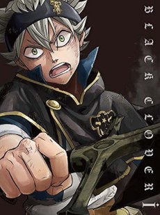 Asta in his demon union form with dark energy surrounding him, dramatic promotional art style for Black Clover Season 5