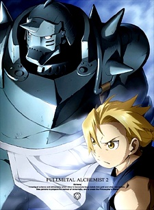 High-quality promotional artwork showing Edward and Alphonse Elric in heroic poses with the 2026 remaster logo overlay