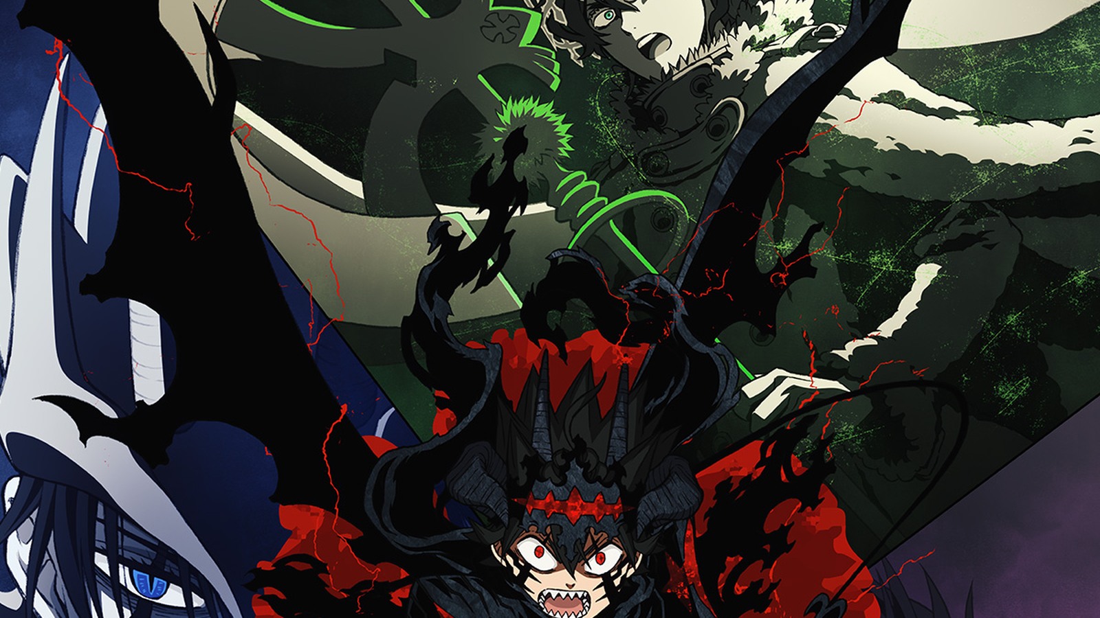 Close crop of Asta in devil form from the Black Clover 2nd Season key visual