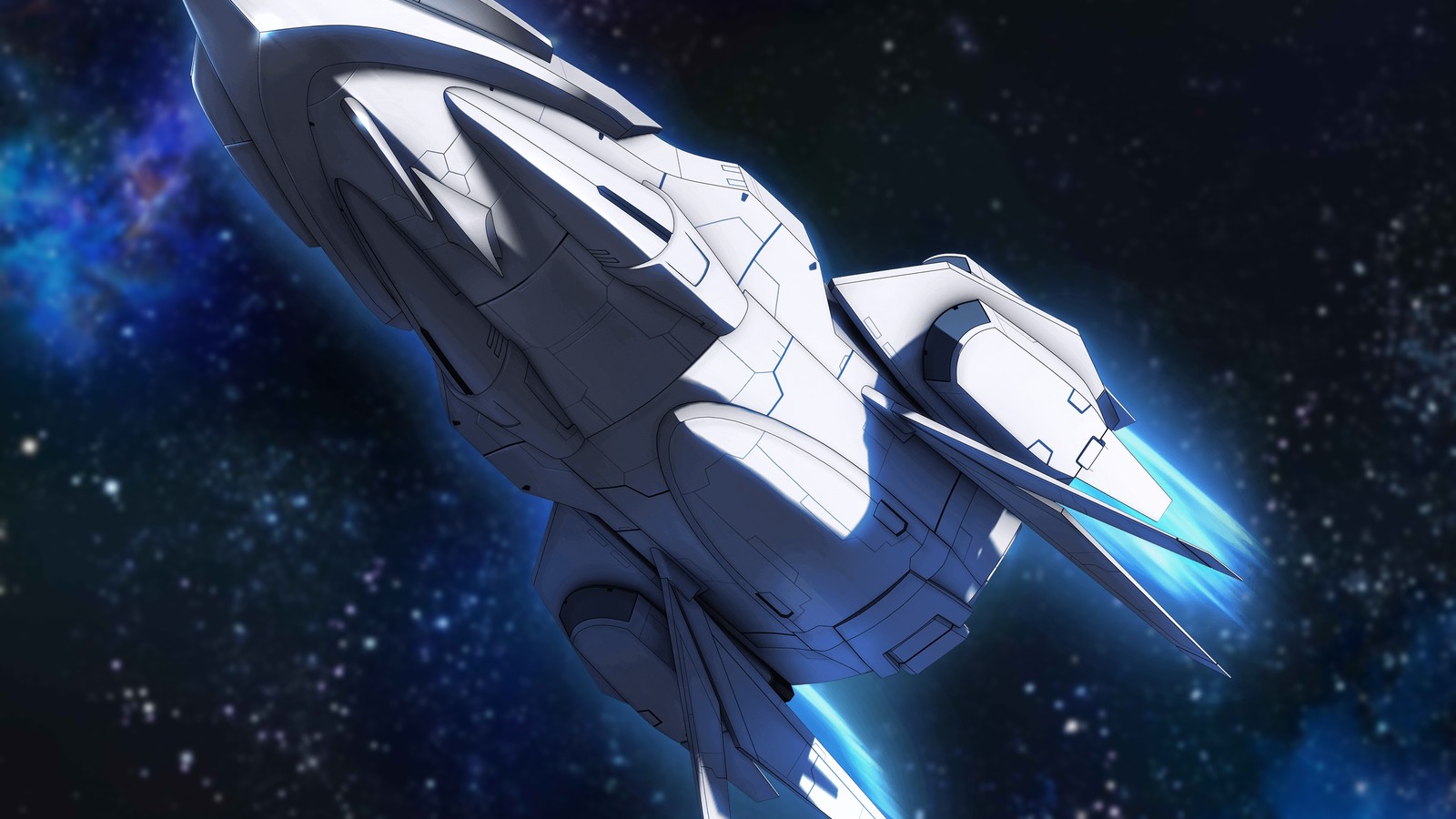 The Krishna, the starship from Reborn as a Space Mercenary