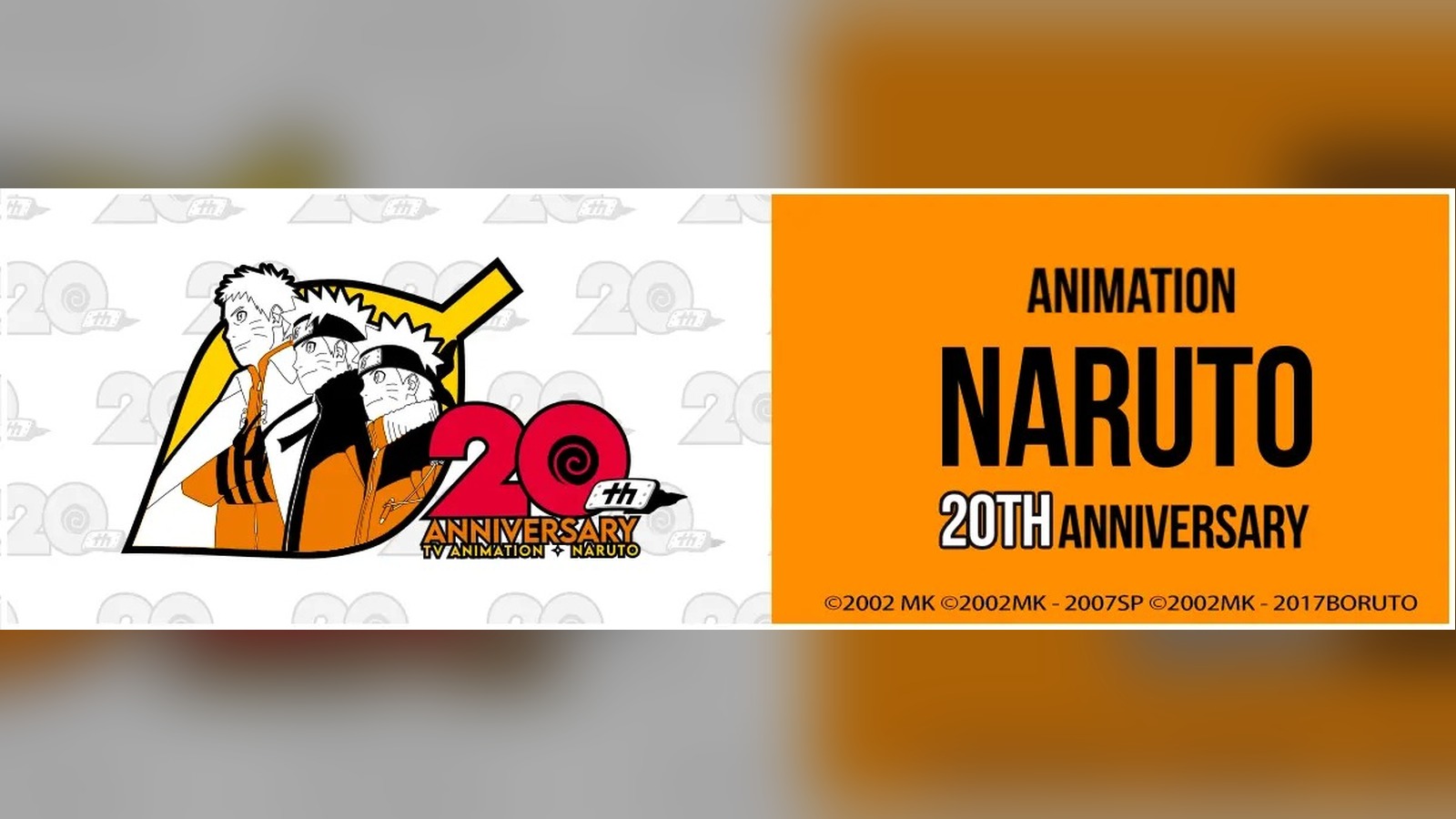 Naruto anime 20th anniversary banner artwork