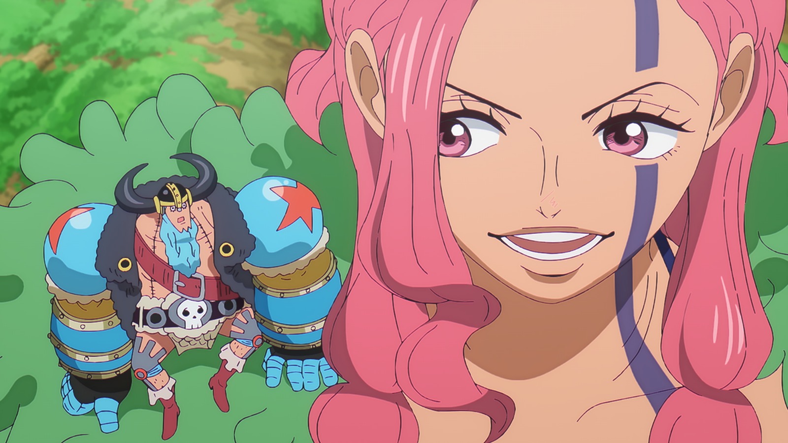 Jewelry Bonney in the One Piece anime on Elbaph