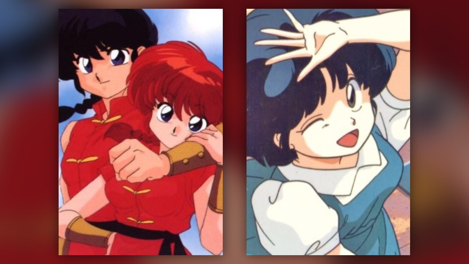 Character art of Ranma Saotome and Akane Tendo from Ranma ½ (2024)