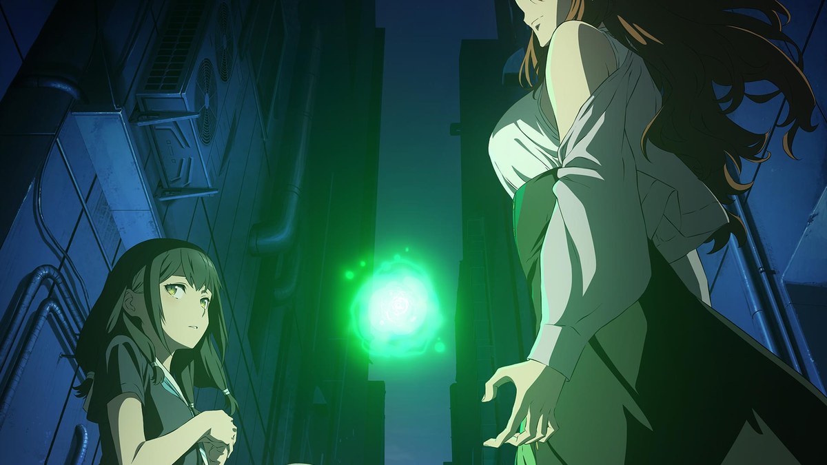 A Certain Dark Item key visual showing ITEM in Academy City at night