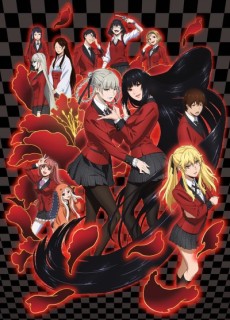 Kakegurui season 1 key visual with Yumeko Jabami