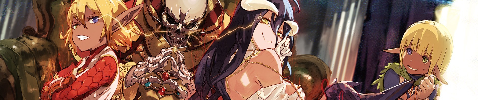 Overlord IV banner art showing the cast of Nazarick