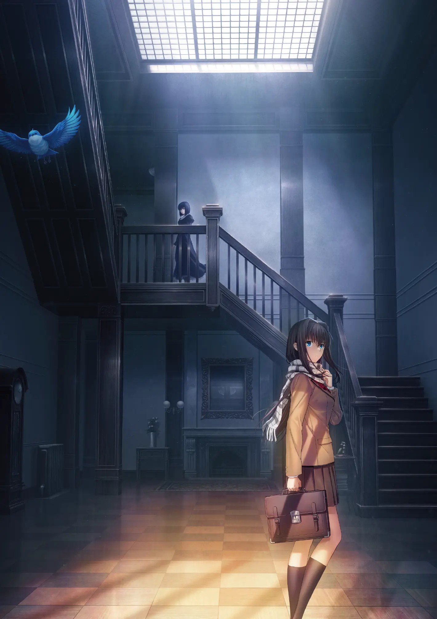 The Kuonji mansion interior in an official Witch on the Holy Night visual